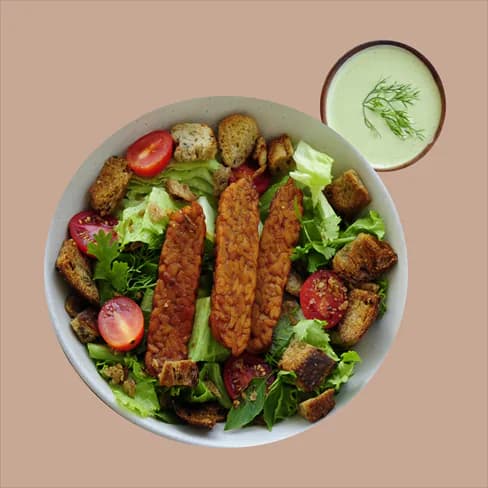 Caesar Salad With Tempeh
