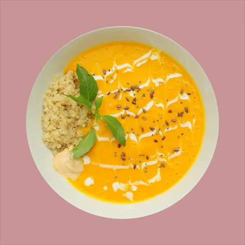 Pumpkin Cream Soup + Quinoa