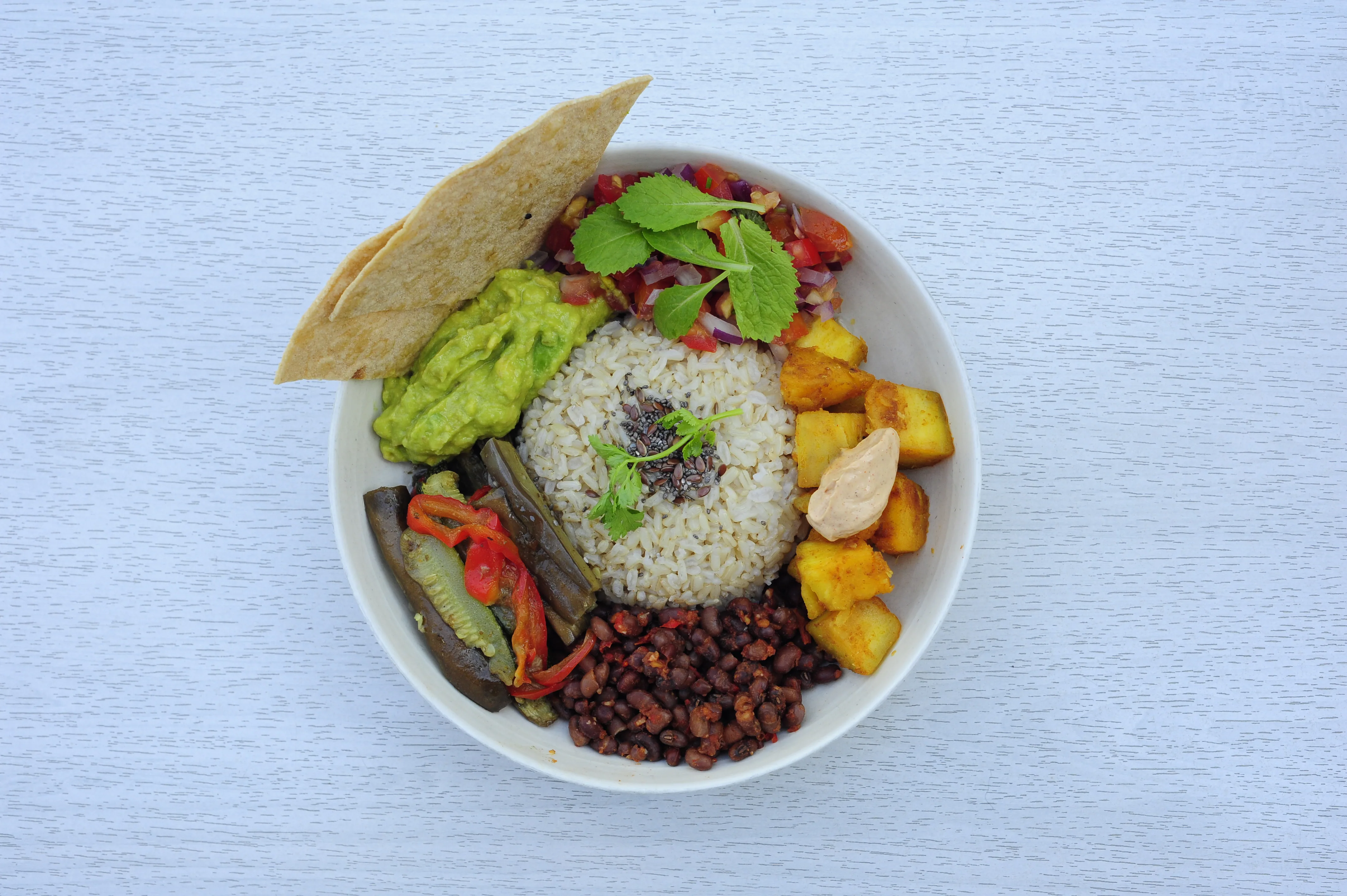 Burrito bowl from the updated KURUMI shoot