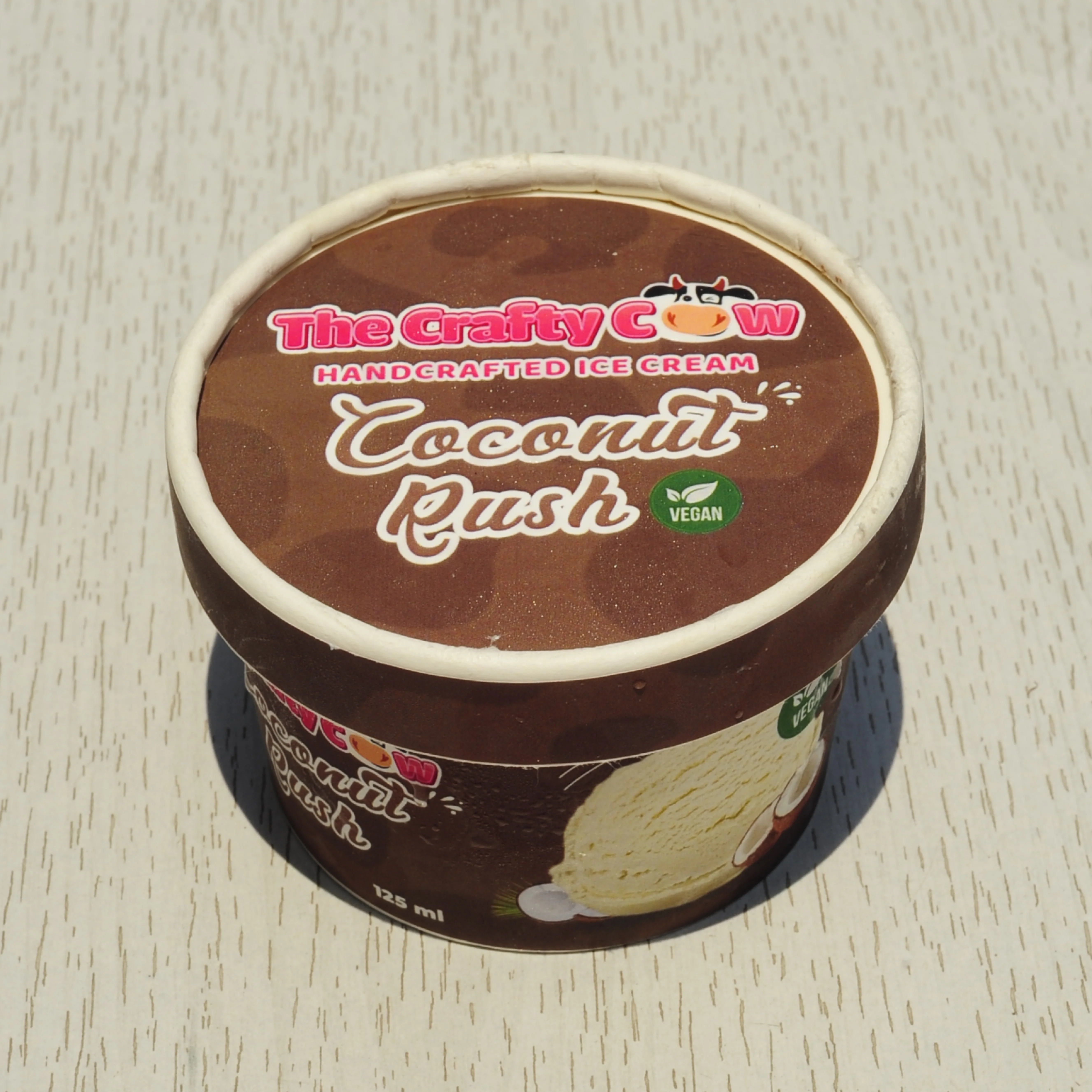 Crafty Cow coco Rush Ice crema (sin gluten)