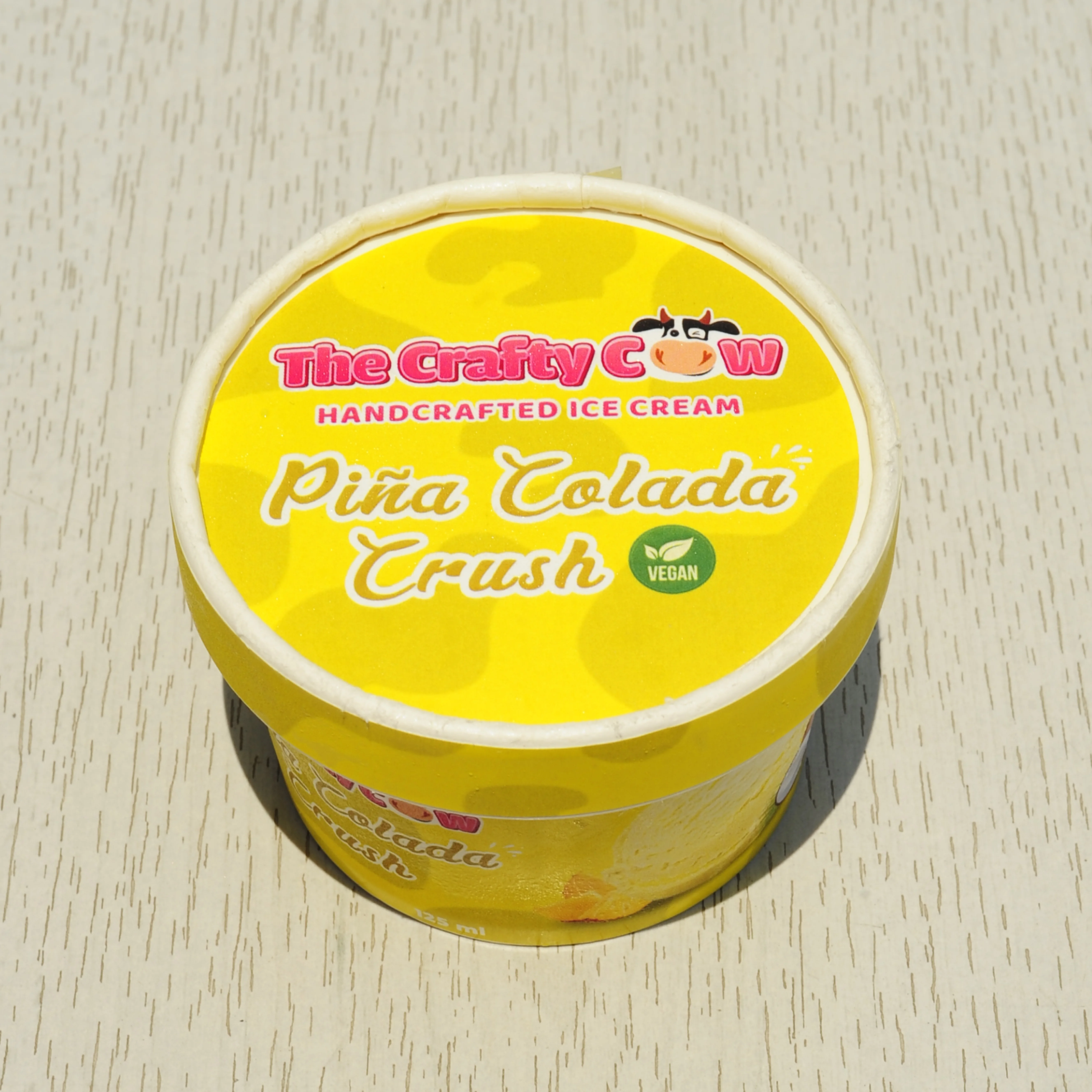 Crafty Cow Pinacolada Crush Ice crema (sin gluten)