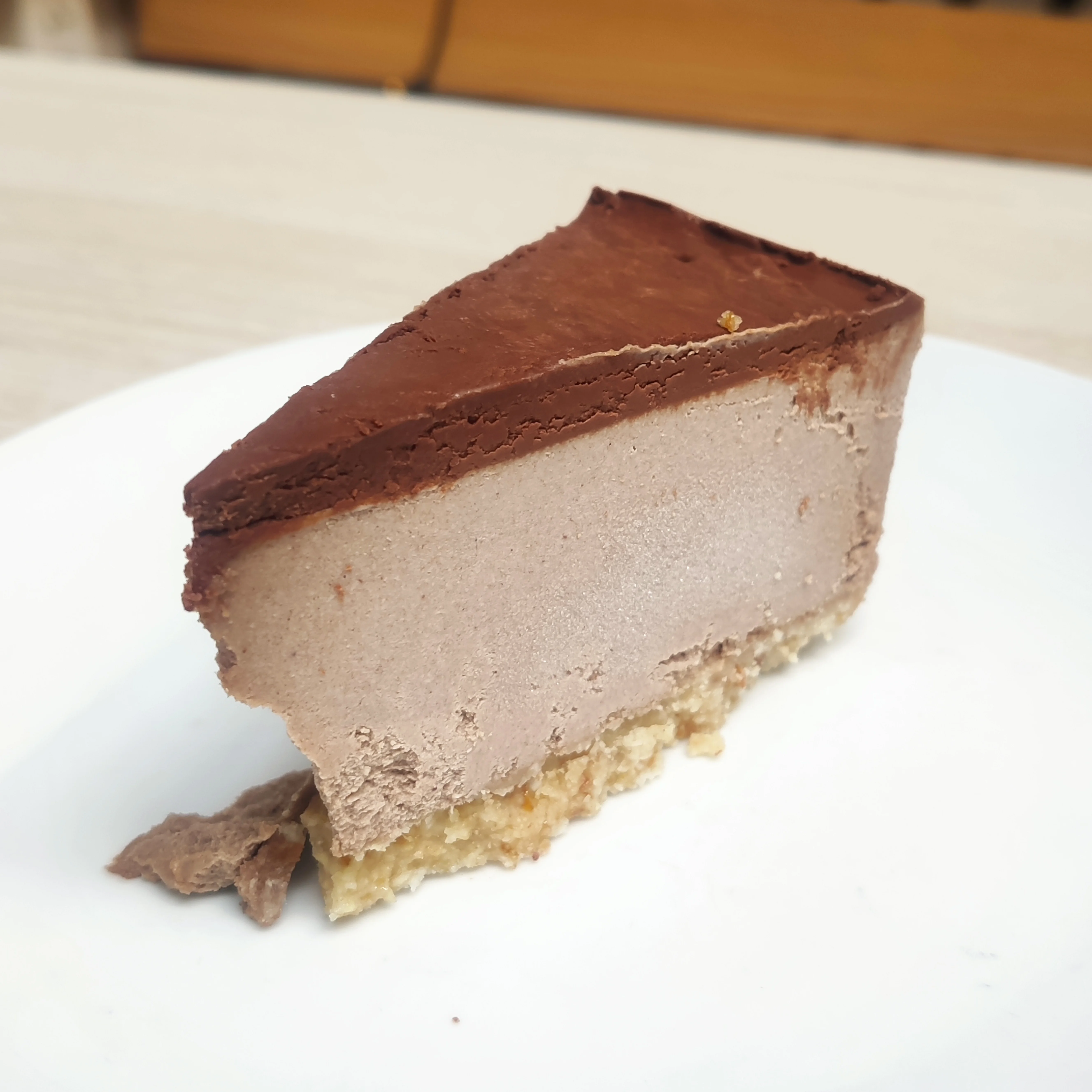 raw chocolate queso tarta (sin gluten)